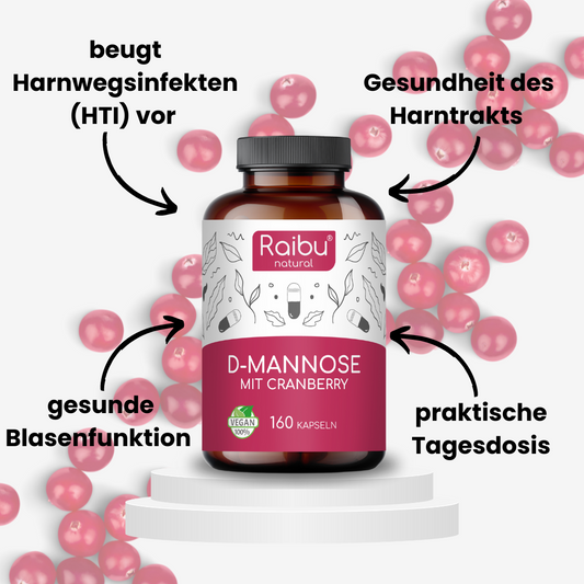 D-Mannose mit Cranberry | 160 Kapseln