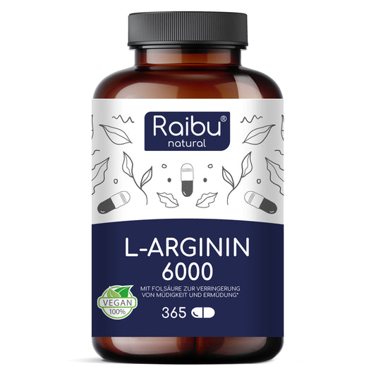 L-Arginin - 6000mg | 365 Stk.
