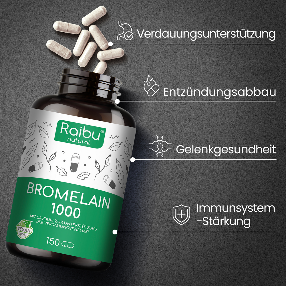 Bromelain (hochdosiert) I 150 Kapseln