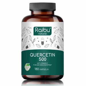 Quercentin 500mg mit Vitamin C | 180 Kapseln