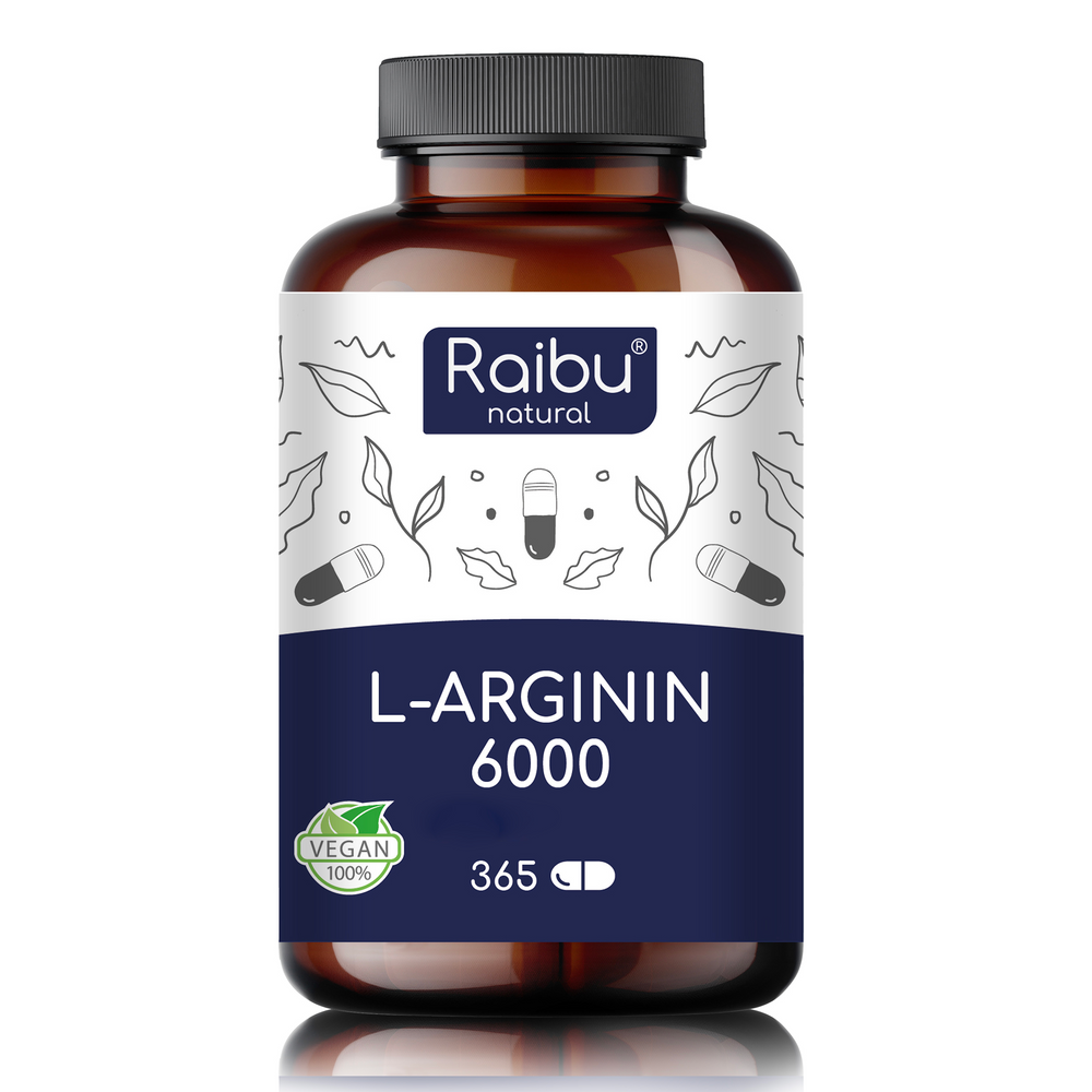 L-Arginin - 6000mg | 365 Kapseln