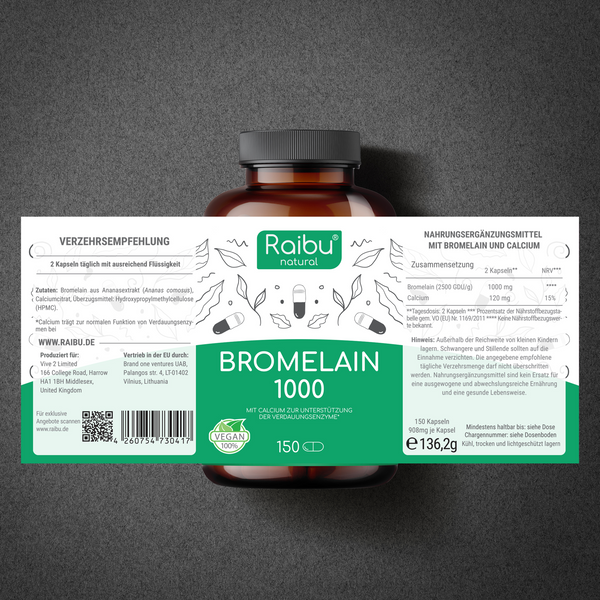 Bromelain (hochdosiert) I 150 Kapseln