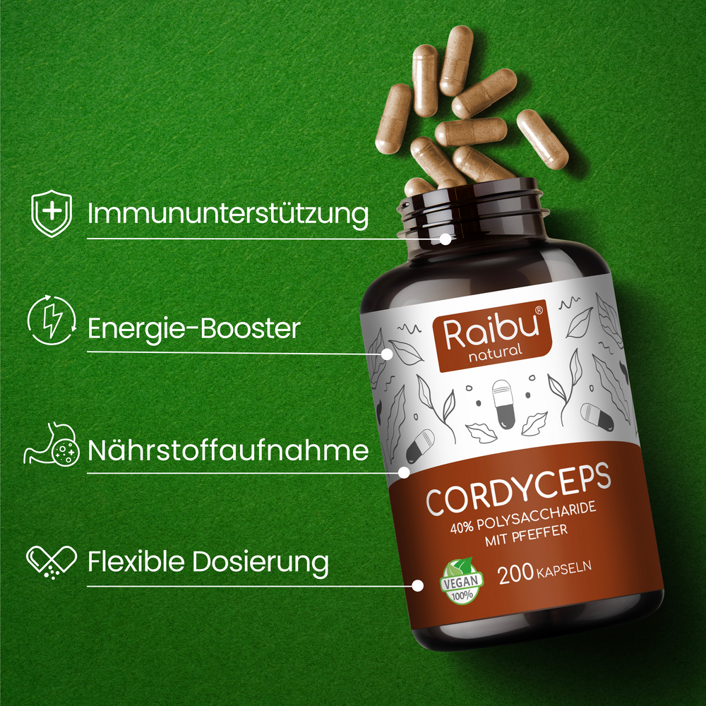 Cordyceps (hochdosiert) | 200 Kapseln