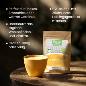 Goldene-Milch-Pulver | Ashwagandha-Kurkuma-Latte