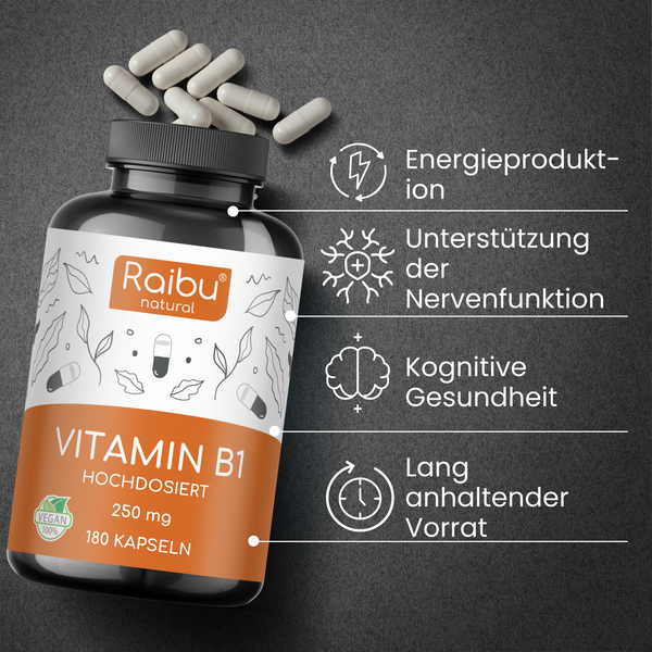 Vitamin B1 (Thiamin) | 180 Kapseln