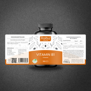 Vitamin B1 (Thiamin) | 180 Kapseln