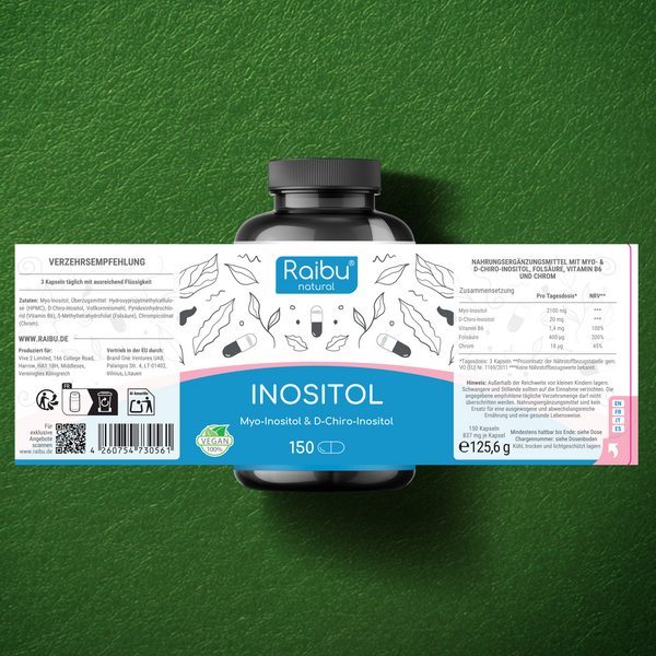 Myo Inositol & D-Chiro Inositol Komplex | 150 Kapseln